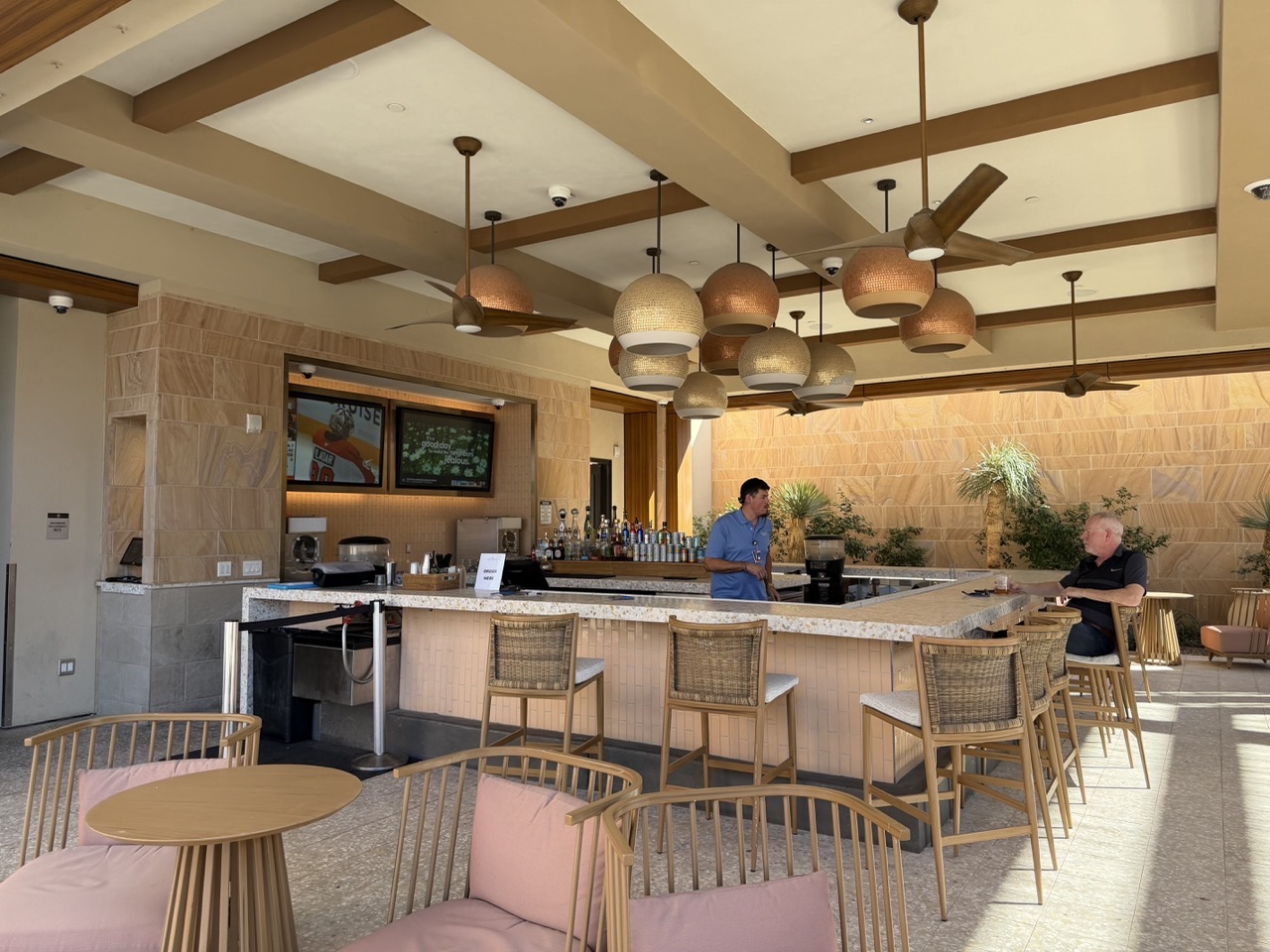 The pool bar at Talking Stick Resort