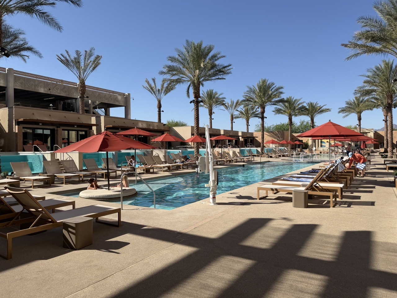 The pool at Talking Stick Resort in Scottsdale, Arizona